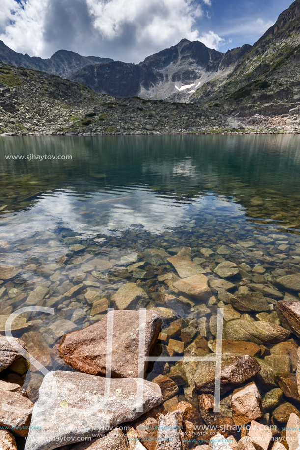 Amazing Landscape with Musala peak in Musalenski lakes,  Rila mountain, Bulgaria