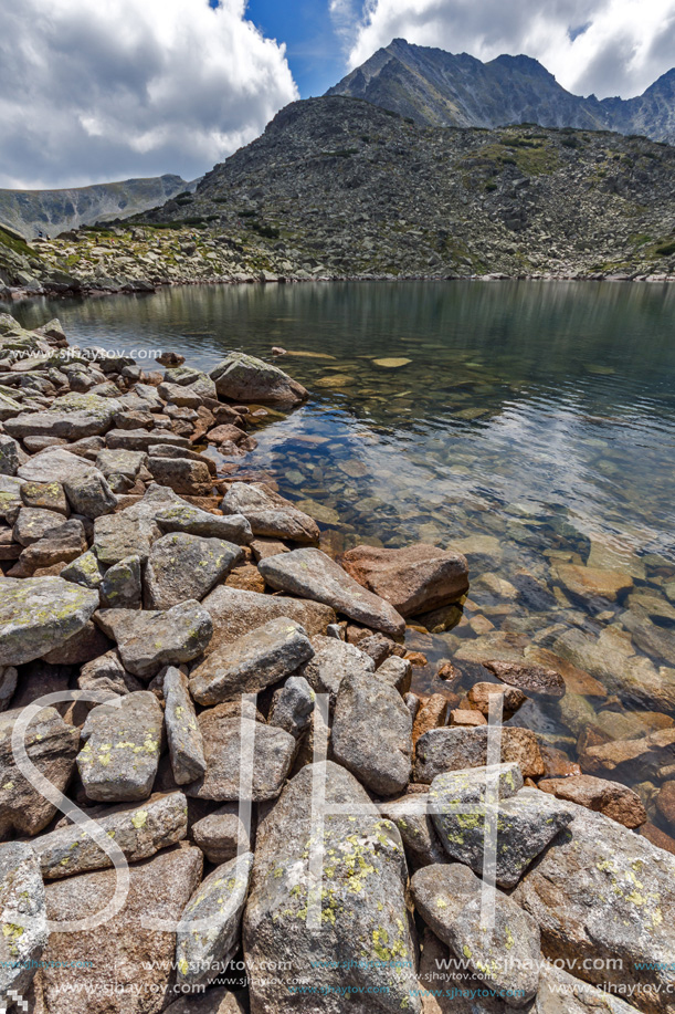 Amazing Landscape with Musala peak in Musalenski lakes,  Rila mountain, Bulgaria