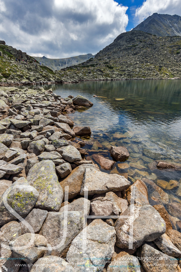 Amazing Landscape with Musala peak in Musalenski lakes,  Rila mountain, Bulgaria