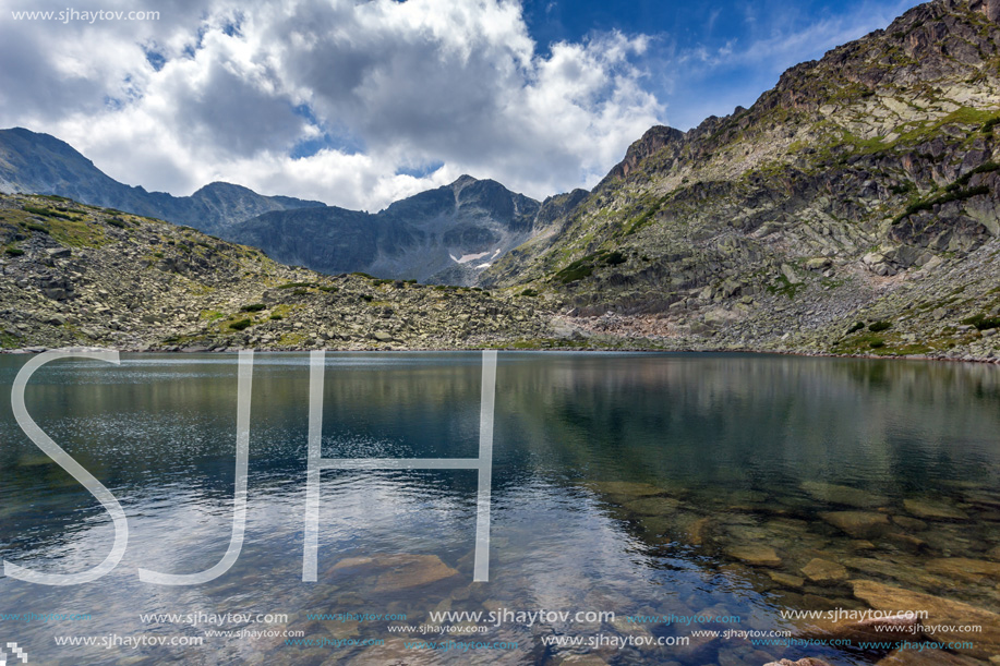 Amazing Landscape with Musala peak in Musalenski lakes,  Rila mountain, Bulgaria