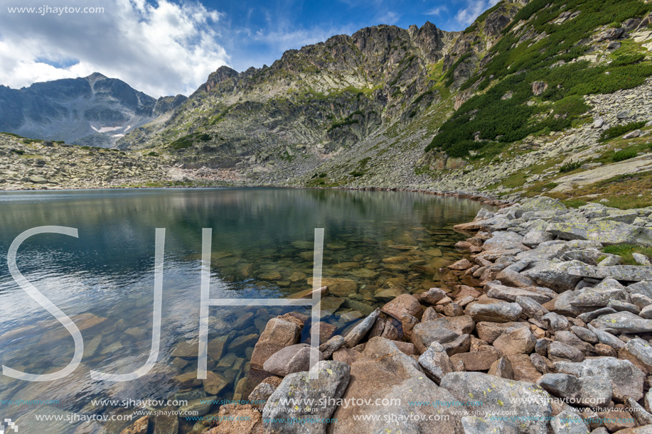 Amazing Landscape with Musala peak in Musalenski lakes,  Rila mountain, Bulgaria