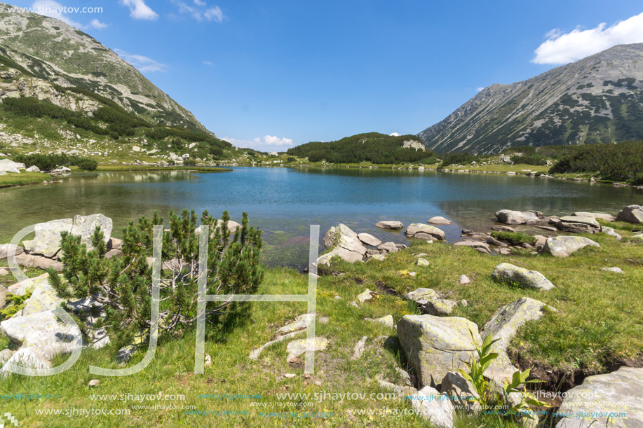 Amazing Landscape with Muratovo Lake and Todorka peak, Pirin Mountain, Bulgaria