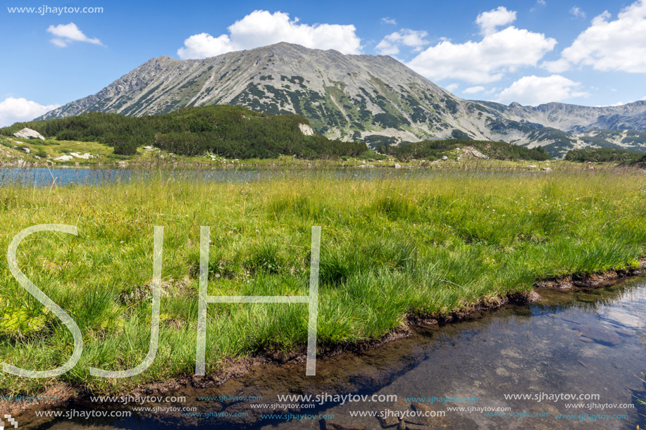 Amazing Landscape with Muratovo Lake and Todorka peak, Pirin Mountain, Bulgaria