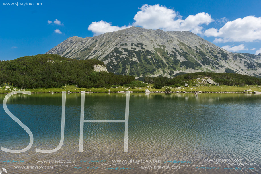 Amazing Landscape with Muratovo Lake and Todorka peak, Pirin Mountain, Bulgaria