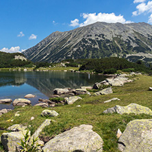 Amazing Landscape with Muratovo Lake and Todorka peak, Pirin Mountain, Bulgaria