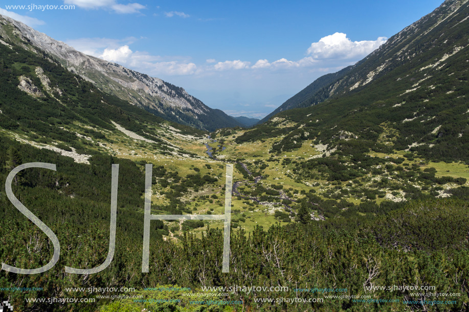 Landscape with Banderitsa River Valley, Pirin Mountain, Bulgaria