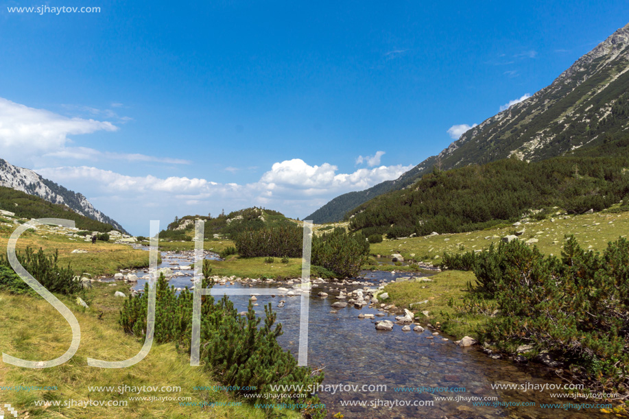 Landscape with Banderitsa River Valley, Pirin Mountain, Bulgaria