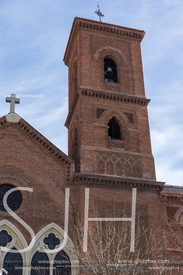 MADRID, SPAIN - JANUARY 23, 2018:  Amazing view of Virgen de la Paloma church in City of Madrid, Spain