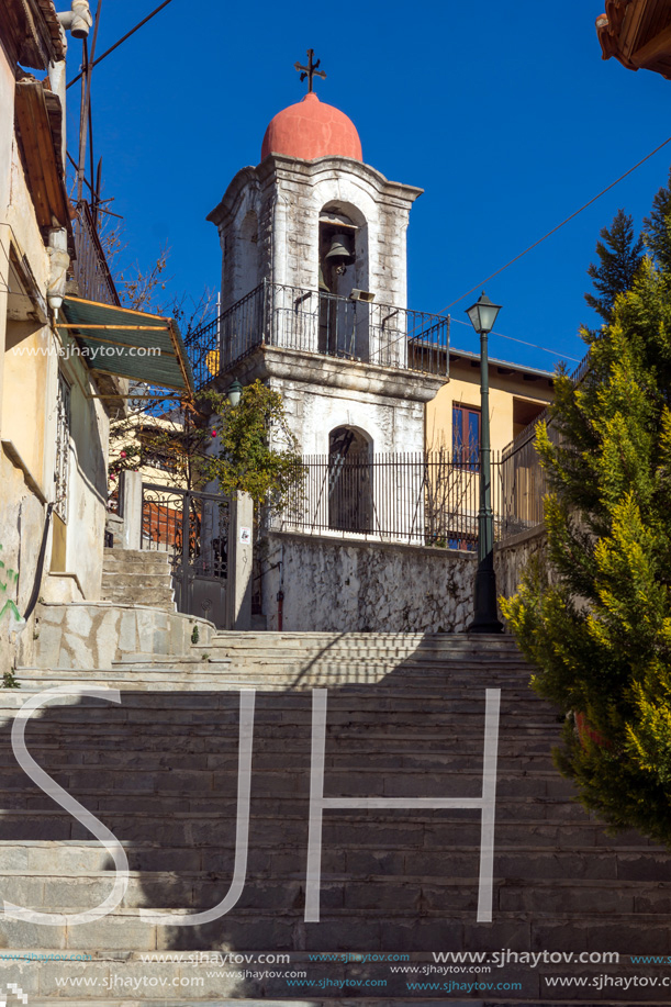 XANTHI, GREECE - DECEMBER 28, 2015:Orthodox church in old town of Xanthi, East Macedonia and Thrace, Greece