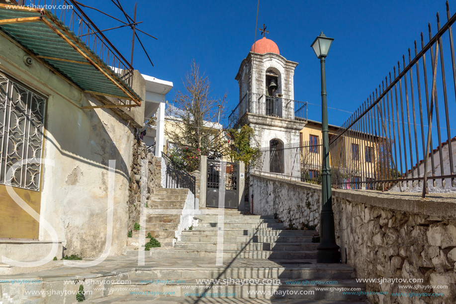 XANTHI, GREECE - DECEMBER 28, 2015:Orthodox church in old town of Xanthi, East Macedonia and Thrace, Greece