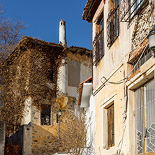 XANTHI, GREECE - DECEMBER 28, 2015: Street and old houses in old town of Xanthi, East Macedonia and Thrace, Greece