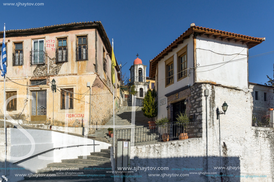 XANTHI, GREECE - DECEMBER 28, 2015:Orthodox church in old town of Xanthi, East Macedonia and Thrace, Greece