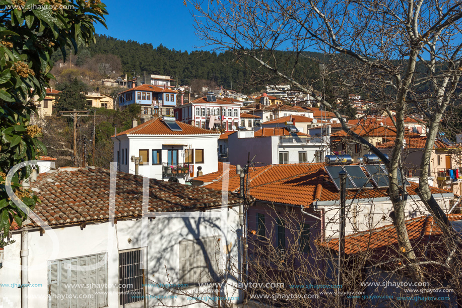 XANTHI, GREECE - DECEMBER 28, 2015: Panoramic view of old town of Xanthi, East Macedonia and Thrace, Greece