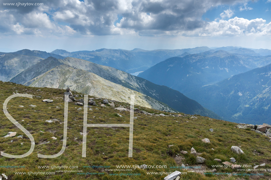 Amazing Landscape from Musala Peak, Rila mountain, Bulgaria