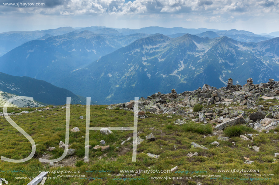 Amazing Landscape from Musala Peak, Rila mountain, Bulgaria