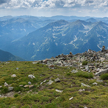 Amazing Landscape from Musala Peak, Rila mountain, Bulgaria