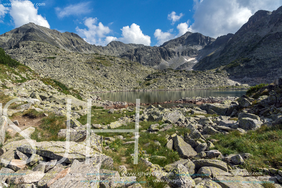 Amazing view of Musala peak and Musalenski lakes,  Rila mountain, Bulgaria