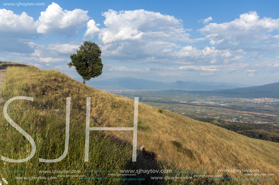 Amazing Sunset Landscape of Ograzhden Mountain, Blagoevgrad Region, Bulgaria