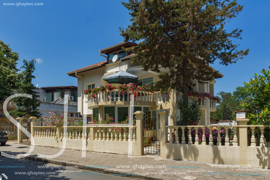 TSAREVO, BULGARIA - JUNE 27, 2013:  Center of town of Tsarevo, Burgas Region, Bulgaria