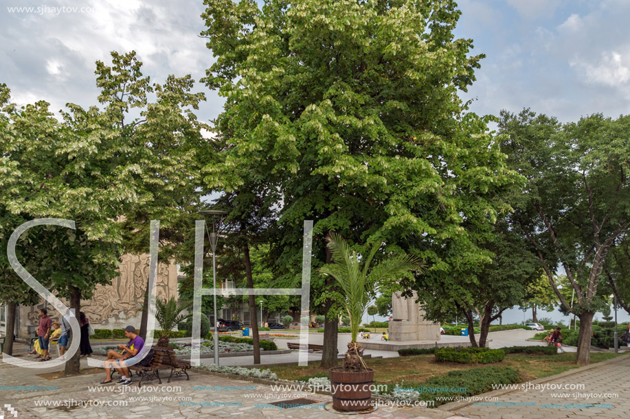 TSAREVO, BULGARIA - JUNE 28, 2013:  Center of town of Tsarevo, Burgas Region, Bulgaria
