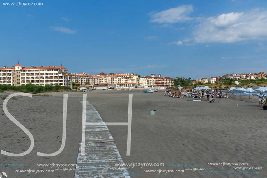 NESTINARKA BEACH, TSAREVO, BULGARIA - JUNE 29, 2013: Panoramic view of Nestinarka Beach near town of Tsarevo, Burgas Region, Bulgaria