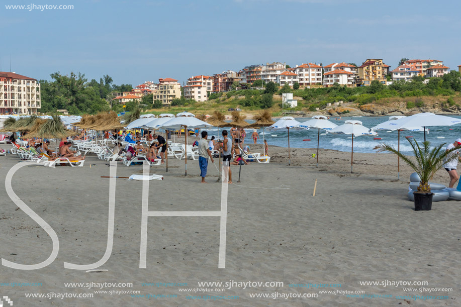 NESTINARKA BEACH, TSAREVO, BULGARIA - JUNE 29, 2013: Panoramic view of Nestinarka Beach near town of Tsarevo, Burgas Region, Bulgaria
