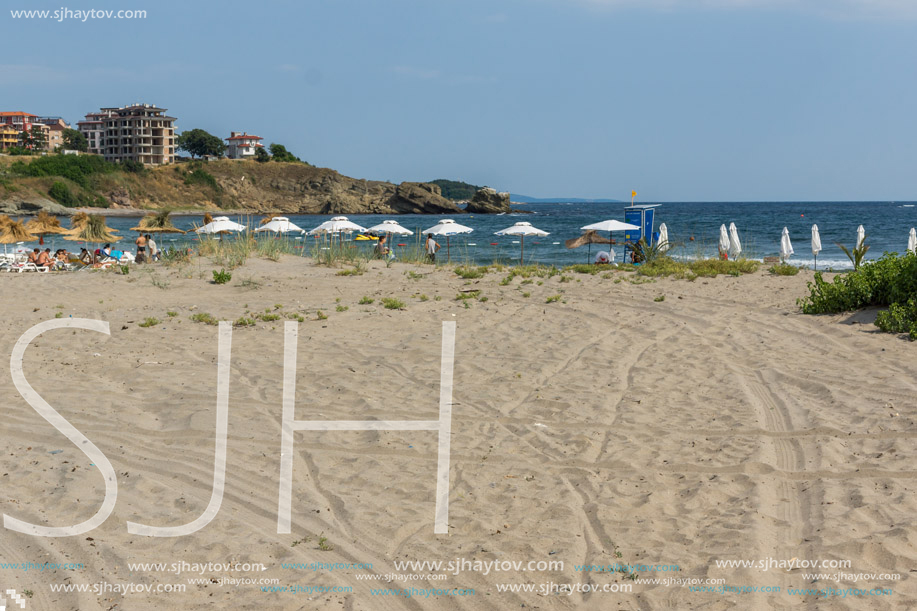 NESTINARKA BEACH, TSAREVO, BULGARIA - JUNE 29, 2013: Panoramic view of Nestinarka Beach near town of Tsarevo, Burgas Region, Bulgaria