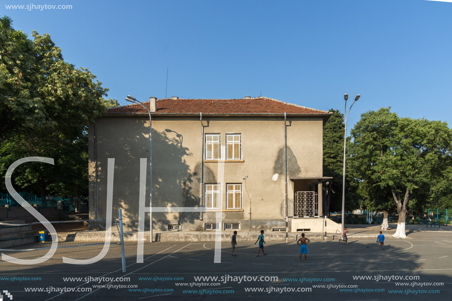 TSAREVO, BULGARIA - JUNE 29, 2013:  Center of town of Tsarevo, Burgas Region, Bulgaria