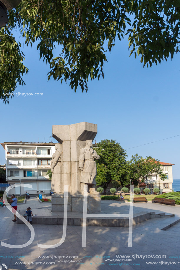 TSAREVO, BULGARIA - JUNE 29, 2013:  Center of town of Tsarevo, Burgas Region, Bulgaria