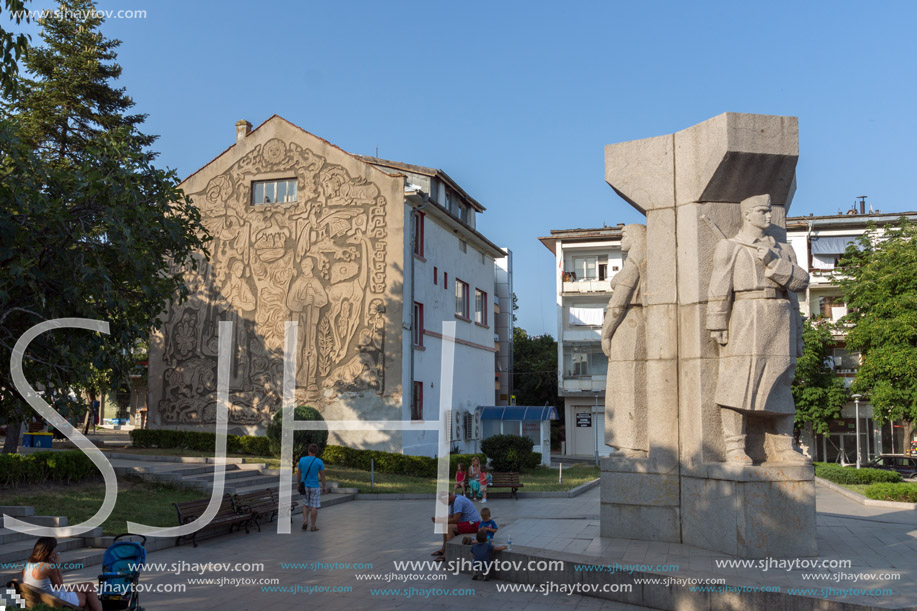 TSAREVO, BULGARIA - JUNE 29, 2013:  Center of town of Tsarevo, Burgas Region, Bulgaria