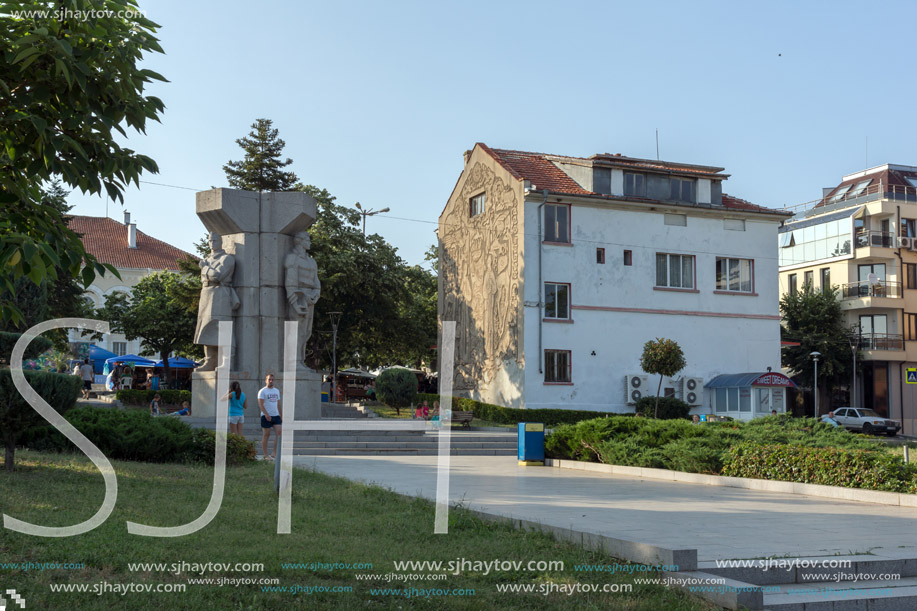 TSAREVO, BULGARIA - JUNE 29, 2013:  Center of town of Tsarevo, Burgas Region, Bulgaria