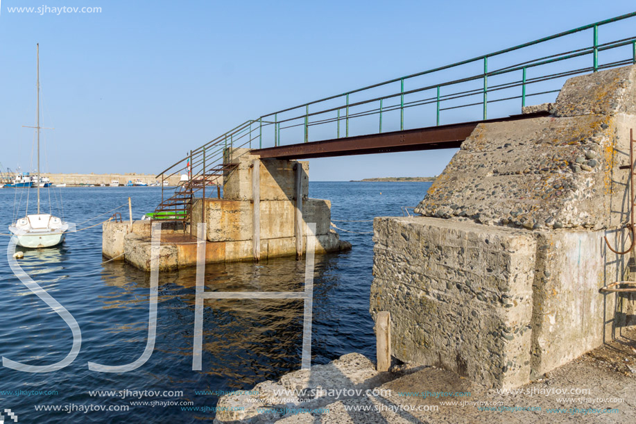 TSAREVO, BULGARIA - JUNE 29, 2013: Sunset at the port town of Tsarevo, Burgas Region, Bulgaria