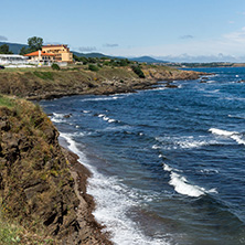 AHTOPOL, BULGARIA - JUNE 30, 2013: Panorama of coastline of town of Ahtopol,  Burgas Region, Bulgaria