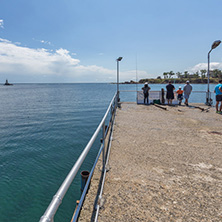 AHTOPOL, BULGARIA - JUNE 30, 2013: Panorama of port of town of Ahtopol,  Burgas Region, Bulgaria