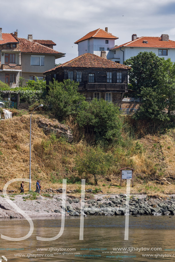 AHTOPOL, BULGARIA - JUNE 30, 2013: Panorama of port of town of Ahtopol,  Burgas Region, Bulgaria