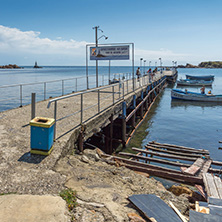 AHTOPOL, BULGARIA - JUNE 30, 2013: Panorama of port of town of Ahtopol,  Burgas Region, Bulgaria
