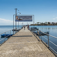 AHTOPOL, BULGARIA - JUNE 30, 2013: Panorama of port of town of Ahtopol,  Burgas Region, Bulgaria