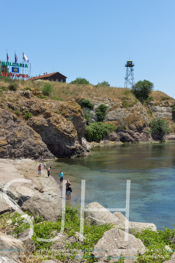 AHTOPOL, BULGARIA - JUNE 30, 2013: Coastline of village of rezovo,  Burgas Region, Bulgaria