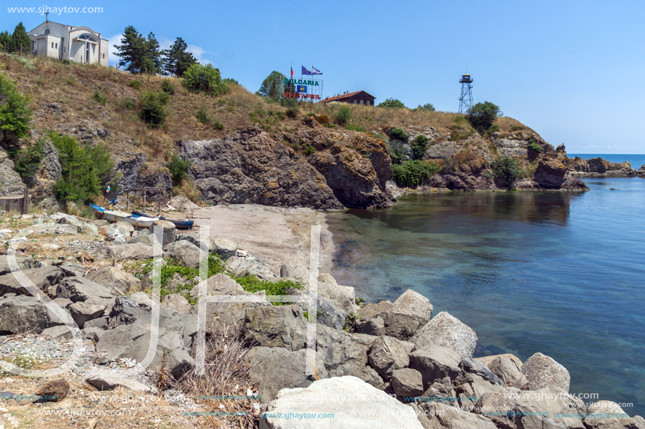 AHTOPOL, BULGARIA - JUNE 30, 2013: Coastline of village of rezovo,  Burgas Region, Bulgaria