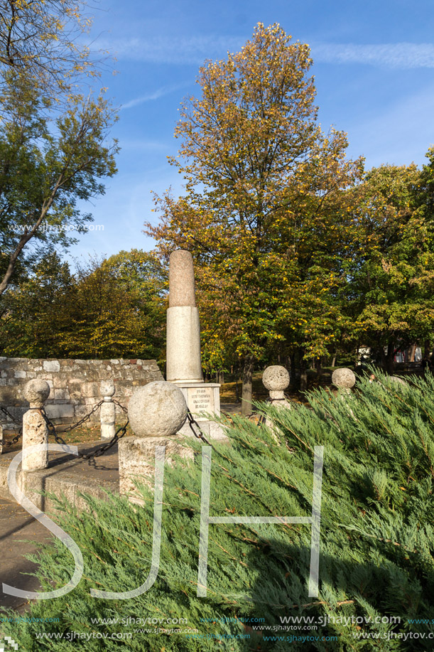 NIS, SERBIA- OCTOBER 21, 2017: Monument to Kniaz Milan in Fortress of City of Nis, Serbia