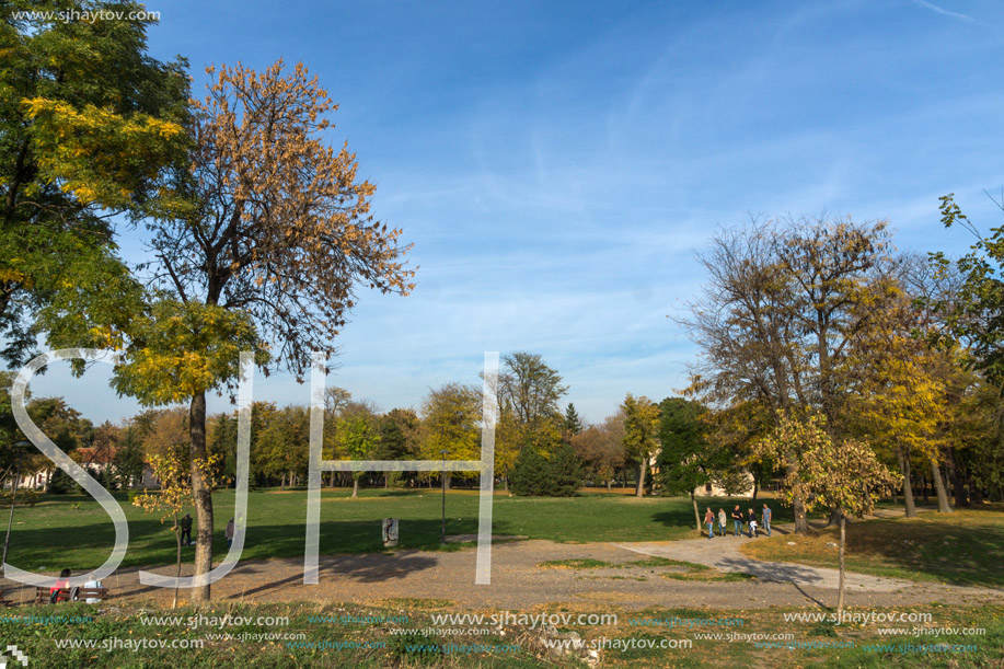 NIS, SERBIA- OCTOBER 21, 2017: Inside view of Fortress and park in City of Nis, Serbia