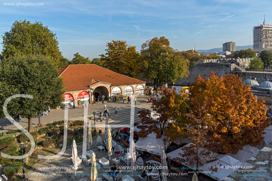 NIS, SERBIA- OCTOBER 21, 2017: Inside view of Fortress and park in City of Nis, Serbia