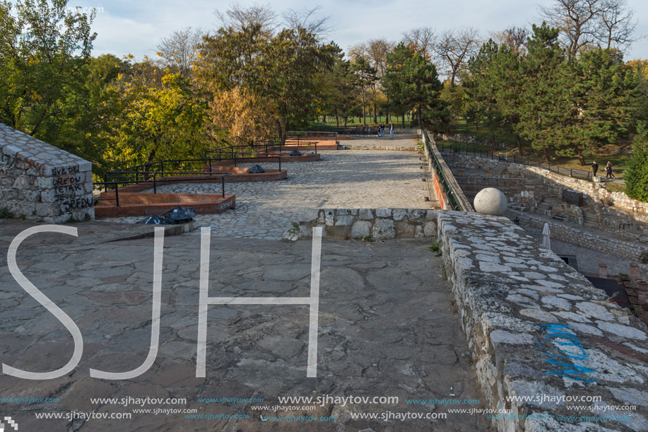 NIS, SERBIA- OCTOBER 21, 2017: Inside view of Fortress and park in City of Nis, Serbia