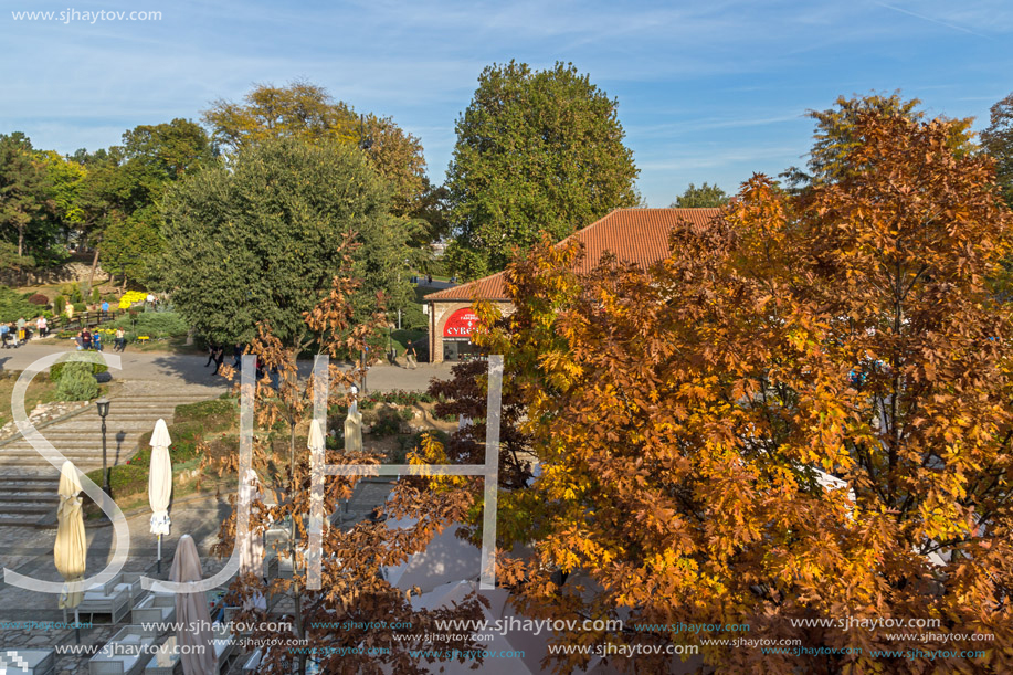 NIS, SERBIA- OCTOBER 21, 2017: Inside view of Fortress and park in City of Nis, Serbia