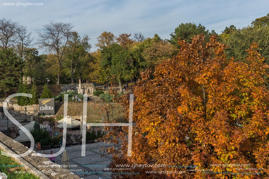 NIS, SERBIA- OCTOBER 21, 2017: Inside view of Fortress and park in City of Nis, Serbia