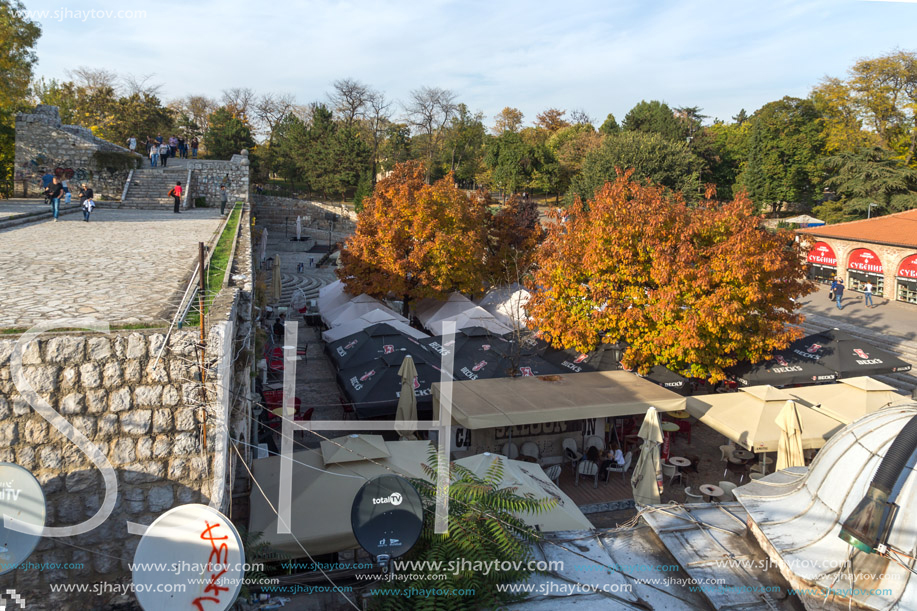 NIS, SERBIA- OCTOBER 21, 2017: Inside view of Fortress and park in City of Nis, Serbia