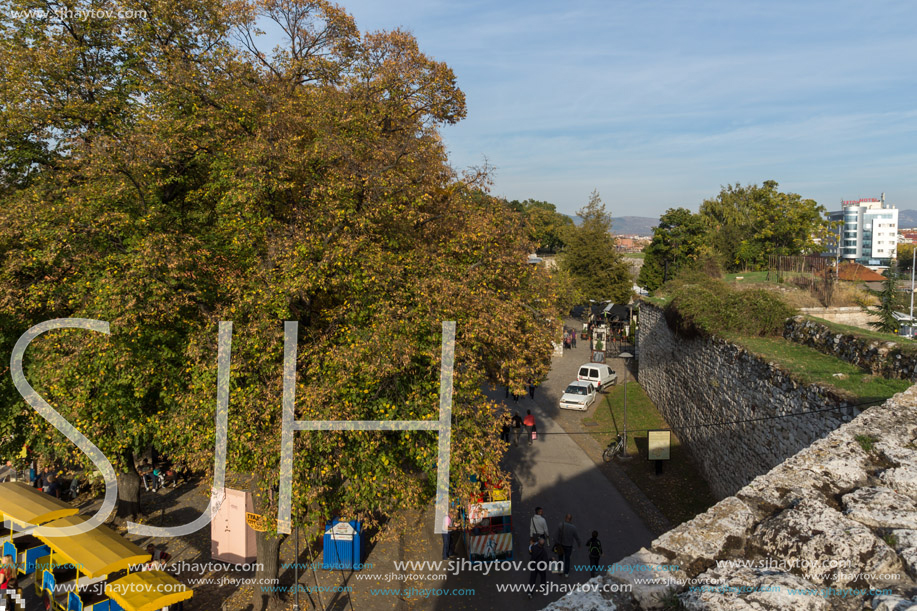 NIS, SERBIA- OCTOBER 21, 2017: Inside view of Fortress and park in City of Nis, Serbia