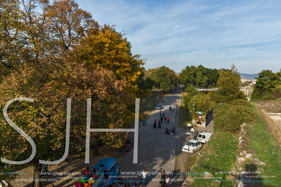 NIS, SERBIA- OCTOBER 21, 2017: Inside view of Fortress and park in City of Nis, Serbia