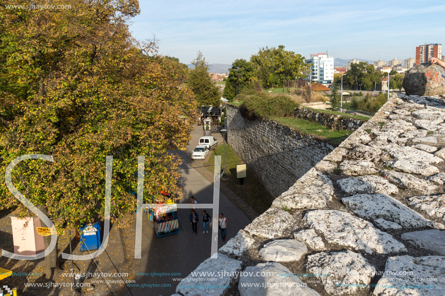 NIS, SERBIA- OCTOBER 21, 2017: Inside view of Fortress and park in City of Nis, Serbia