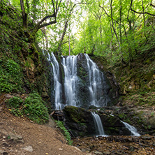 Landscape of Koleshino waterfalls cascade in Belasica Mountain, Novo Selo, Republic of Macedonia